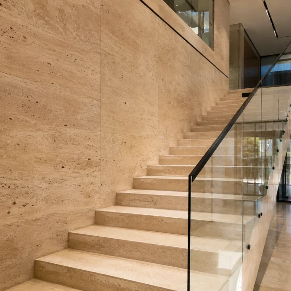 Natural Stone Staircase Project 600x600